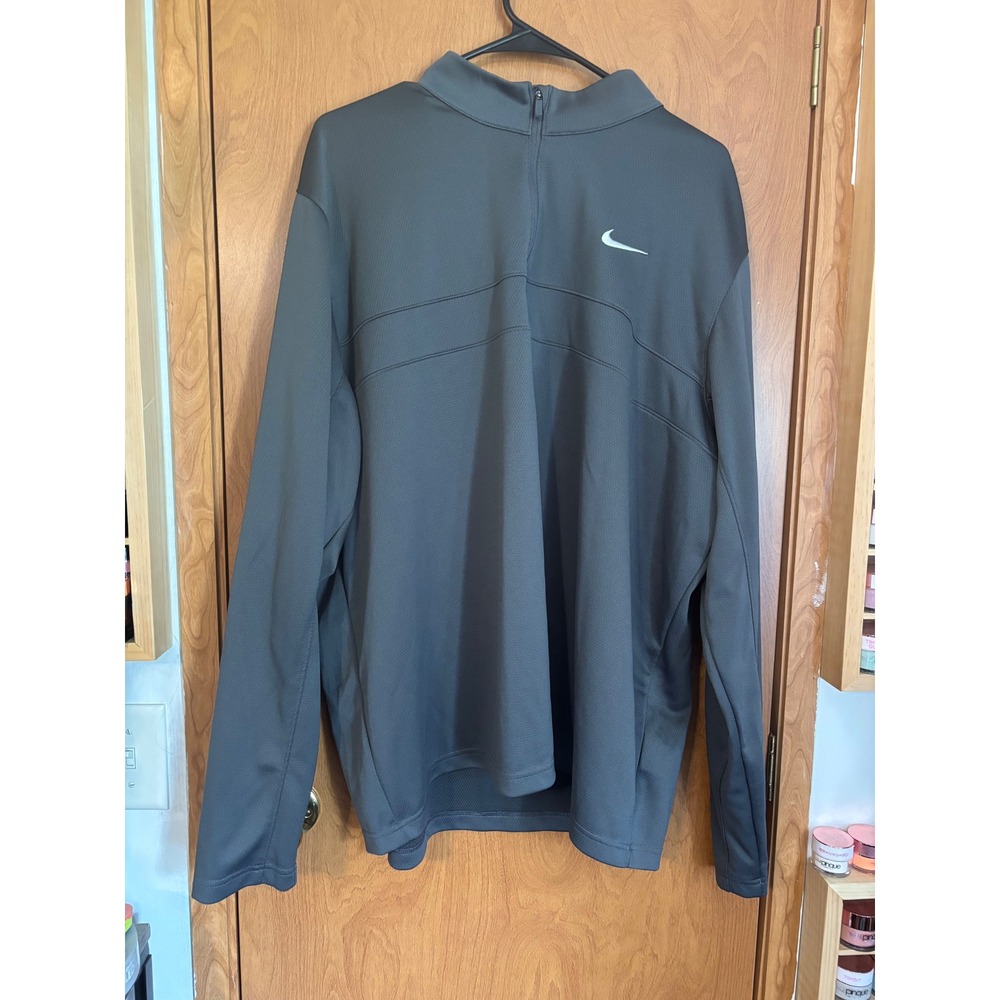 Nike Mens Dri-FIT Quarter Zip Pullover Gray Golf Shirt XXL CK6076-021